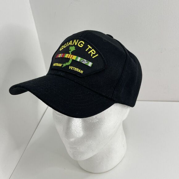 Quang Tri Vietnam Veteran Military embroidered black hat - Picture 2 of 4